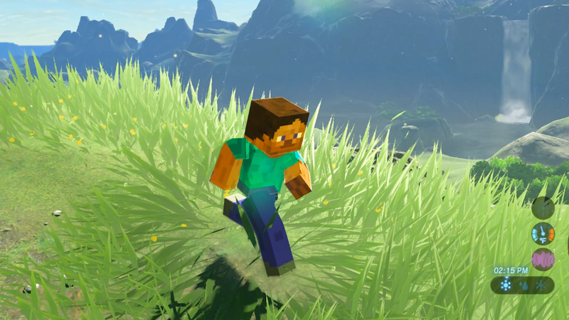 Illustration for article titled Mods Add GTA, Minecraft & Mario To Zelda: Breath Of The Wild
